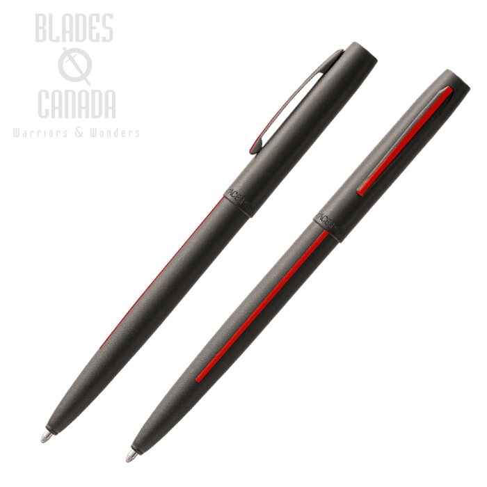 Fisher Space Pen Cap-O-Matic Pen, Matte Black Firefighter, FPM4BFFR